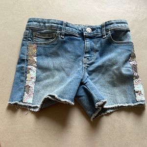 Sequence denim Jean shorts.